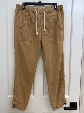 Pilcro Tan Drawstring Jogger Pants form Anthropologie